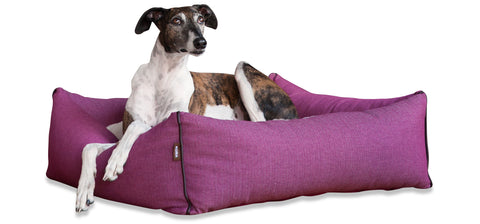 KONA CAVE, Luxus Hundebett, allergikergeeignet, edles Pink, hochwertig, waschbar, stützend, große Hunde