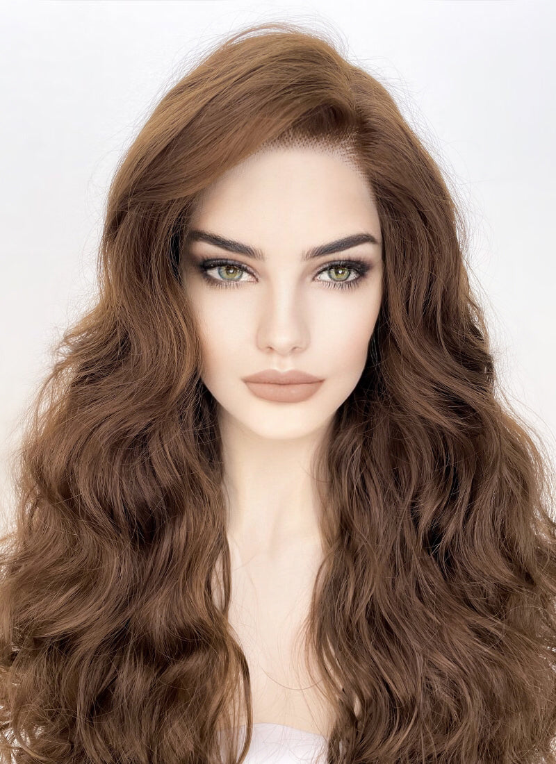 dark brown lace front wigs