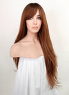 Auburn With Dark Roots Wavy Synthetic Wig NS255