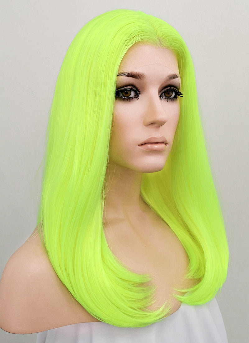 neon yellow wig