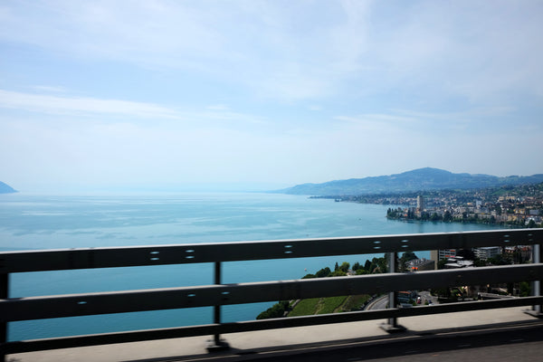 Blick auf Lausanne am Genfersee