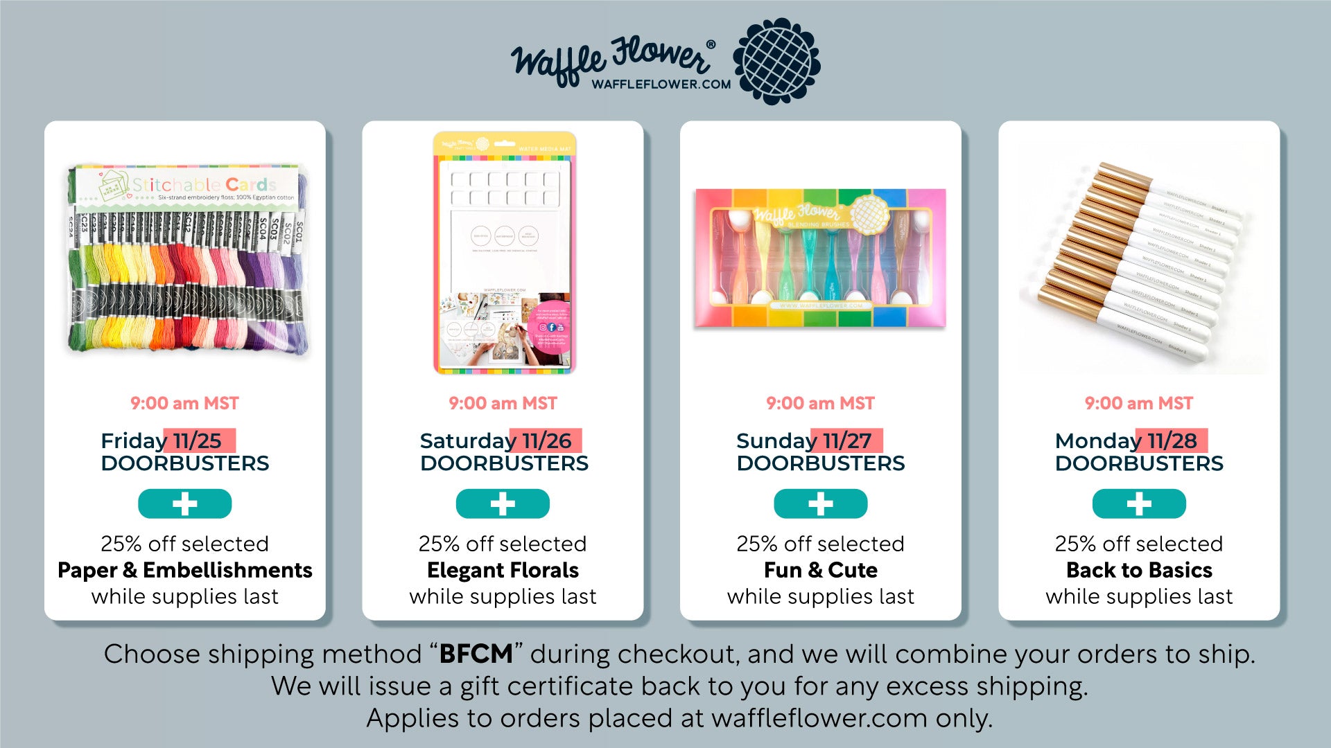 Store Notice – WaffleFlower.com