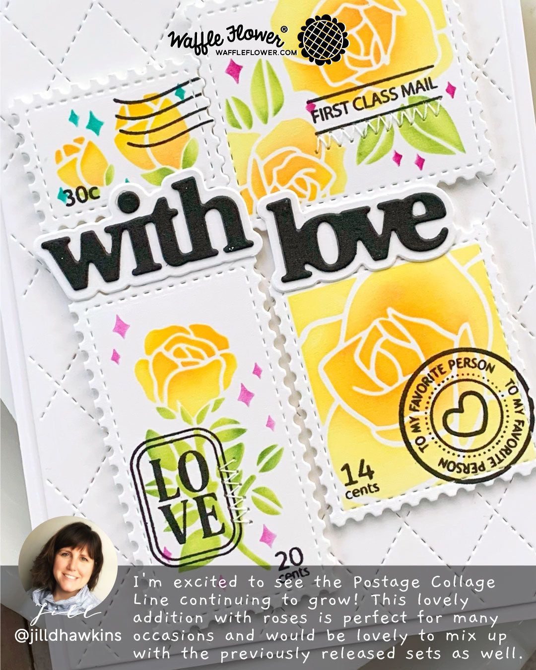 Postage Collage Love Stamp Set –