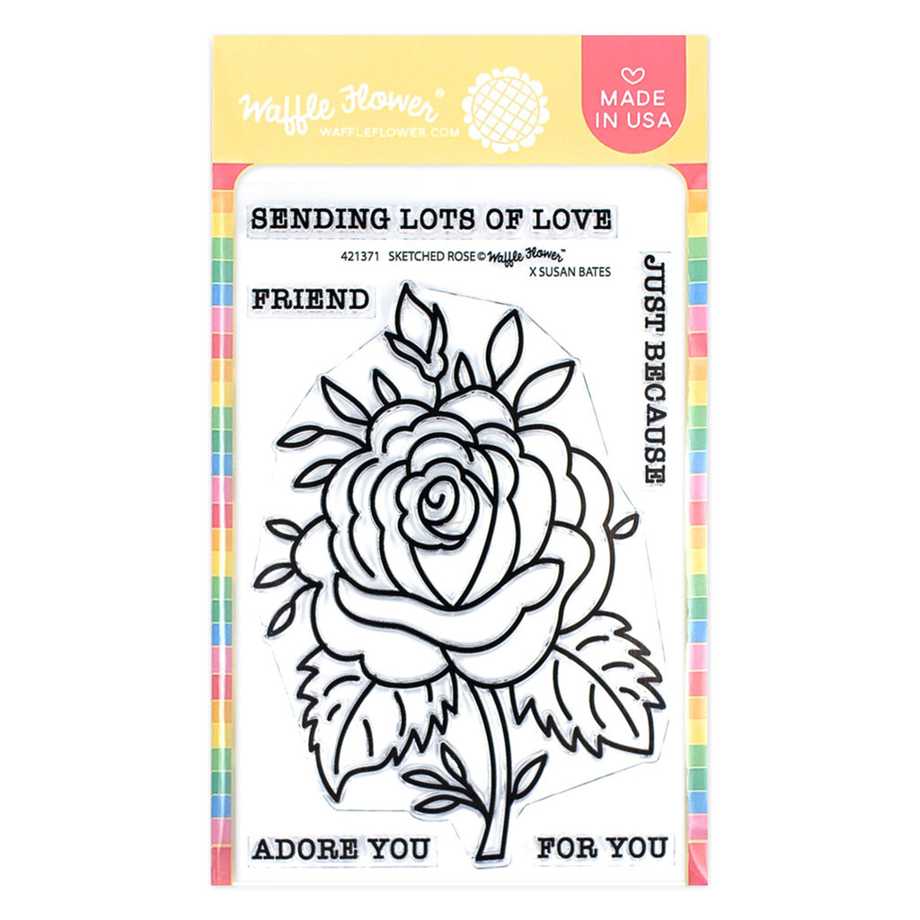 Waffle Flower Lovely Rose Stencils Duo 421607
