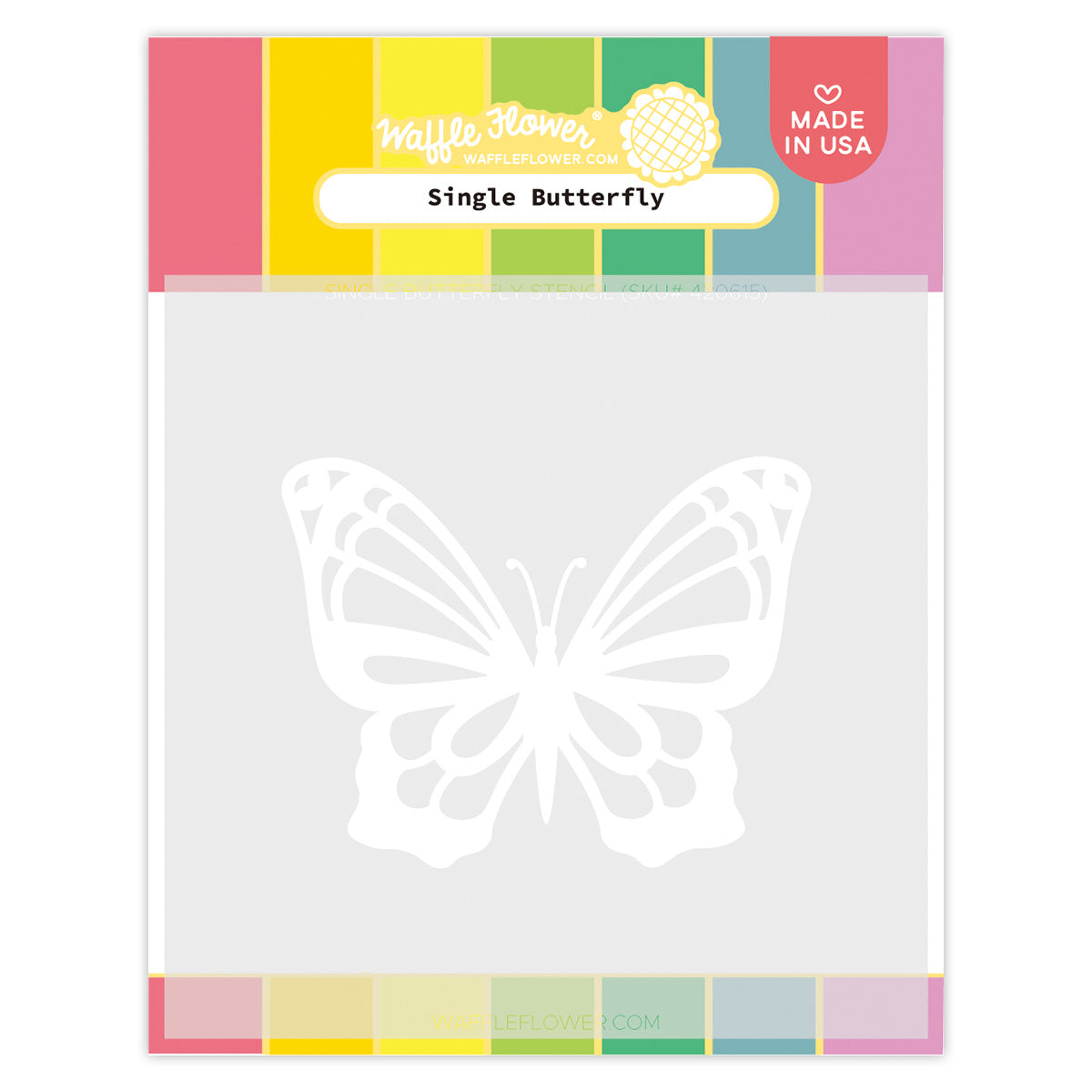 Single Butterfly Stencil