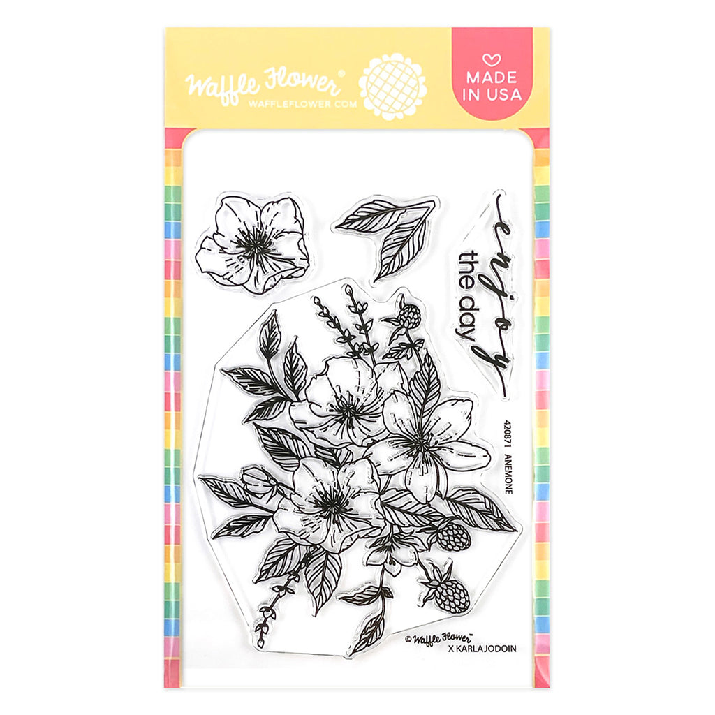 Waffle Flower Crafts - Clear Stamps - Wrapped Bouquet