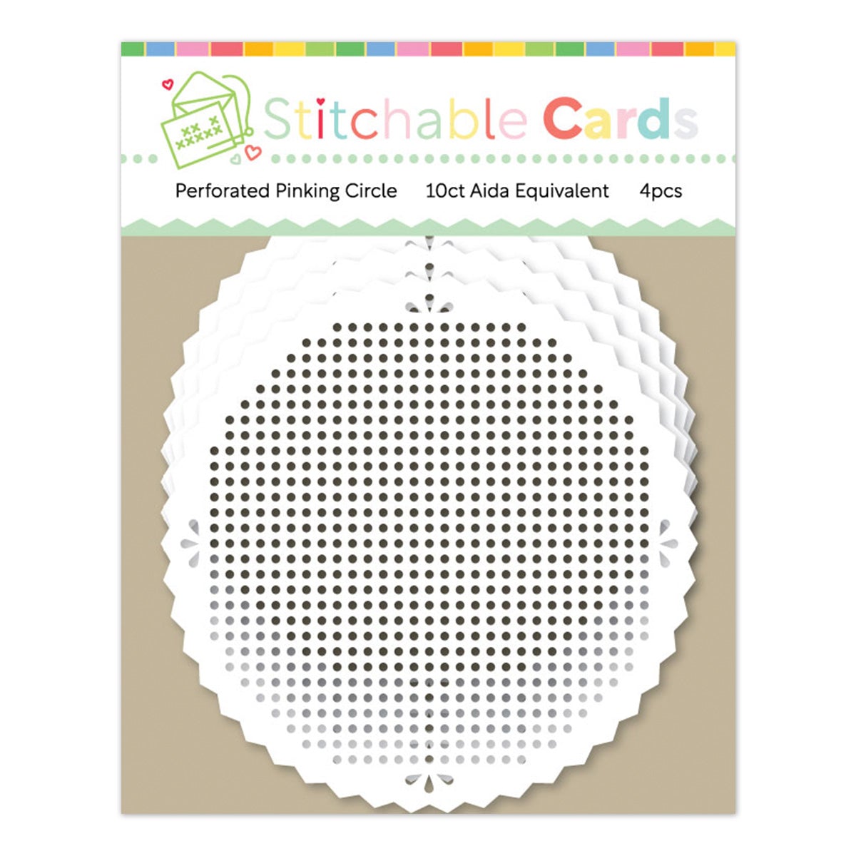 perforated pinking circle shapes waffleflower com