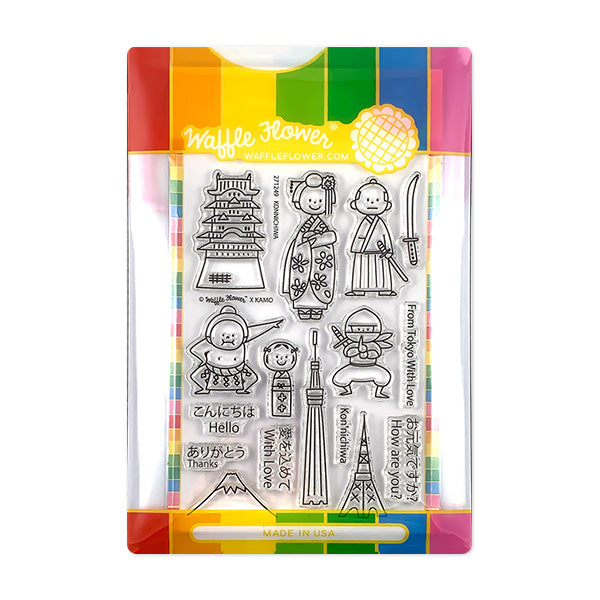 Konnichiwa Stamp Set – WaffleFlower.com