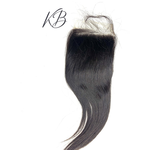 Transparent Lace Closure Straight Brazilian