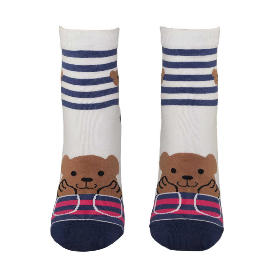 Women's Owl Design Crew Socks - Red | Zestique