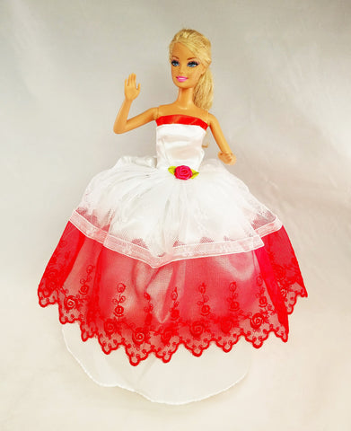 Red and White Sisters | Barbie gowns, Barbie dress, Barbie bride