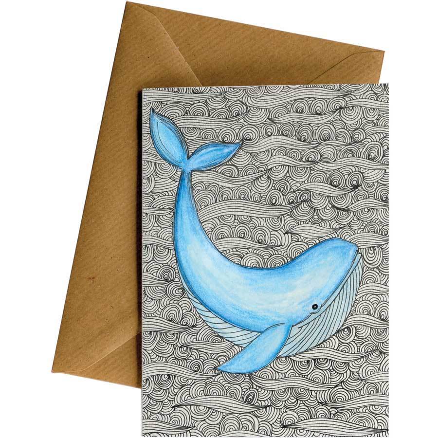 Image of Whale - Greeting Card