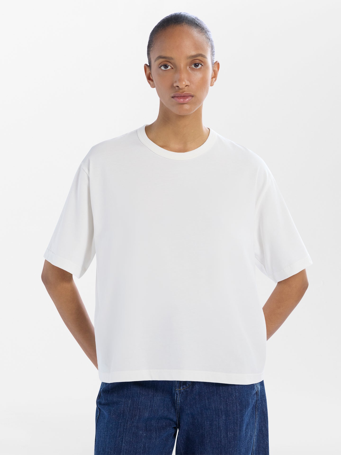 Marine T-Shirt in Optic White– Studio Nicholson