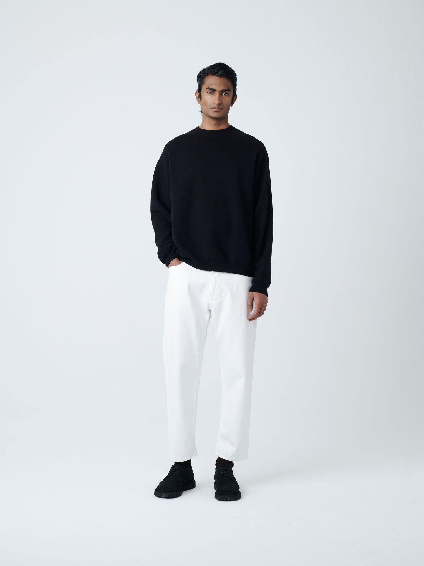 Tarak Knit in Peat/Black Stripe– Studio Nicholson