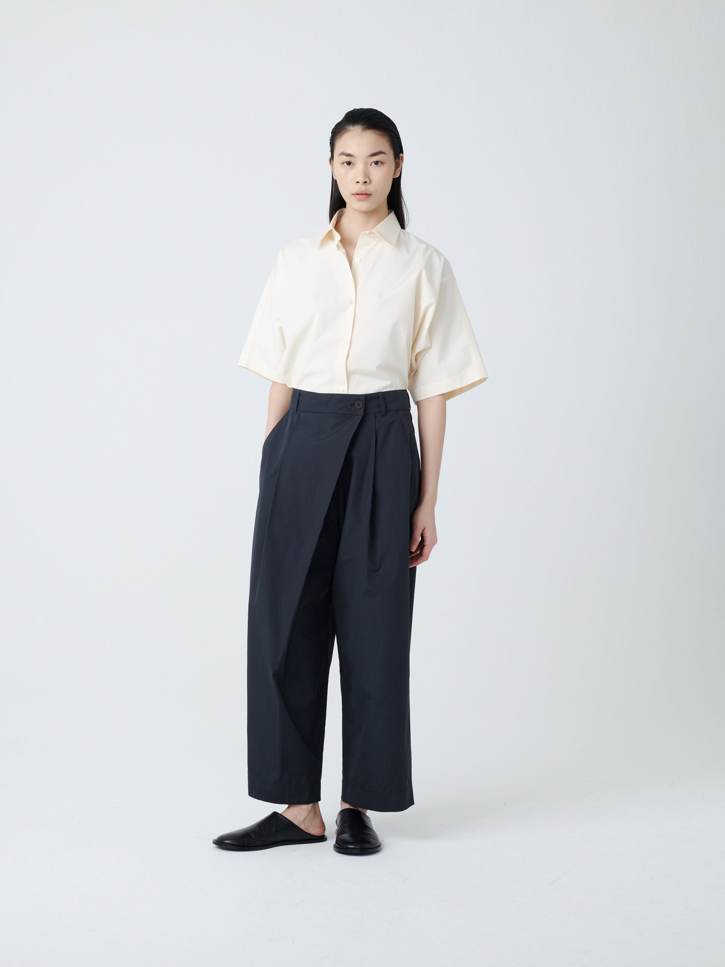 Dordoni Volume Pant In Dark Navy– Studio Nicholson