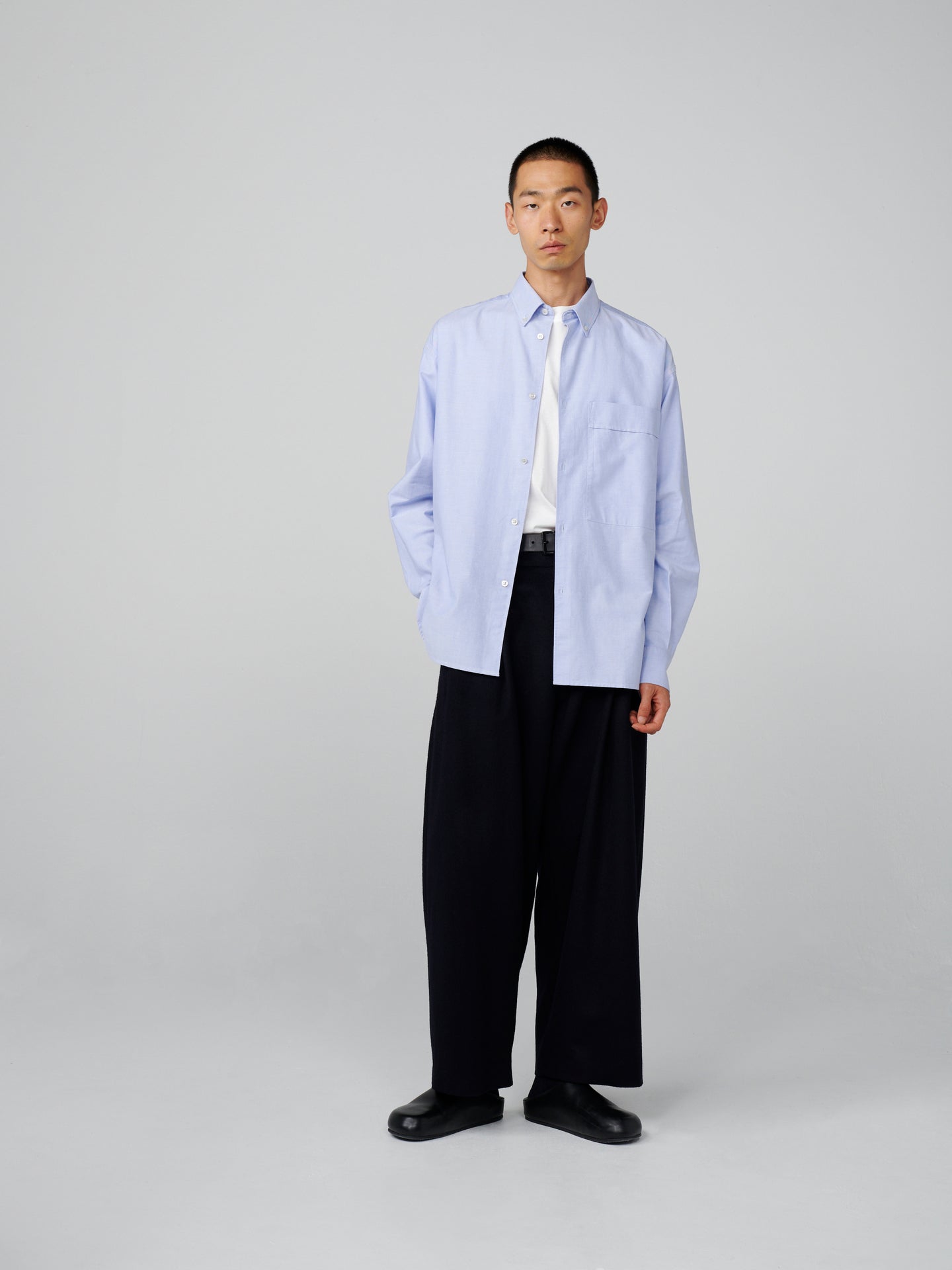 Keble Shirt in Optic White– Studio Nicholson