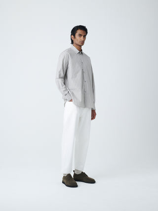 Santo Shirt in Grey Stripe– Studio Nicholson