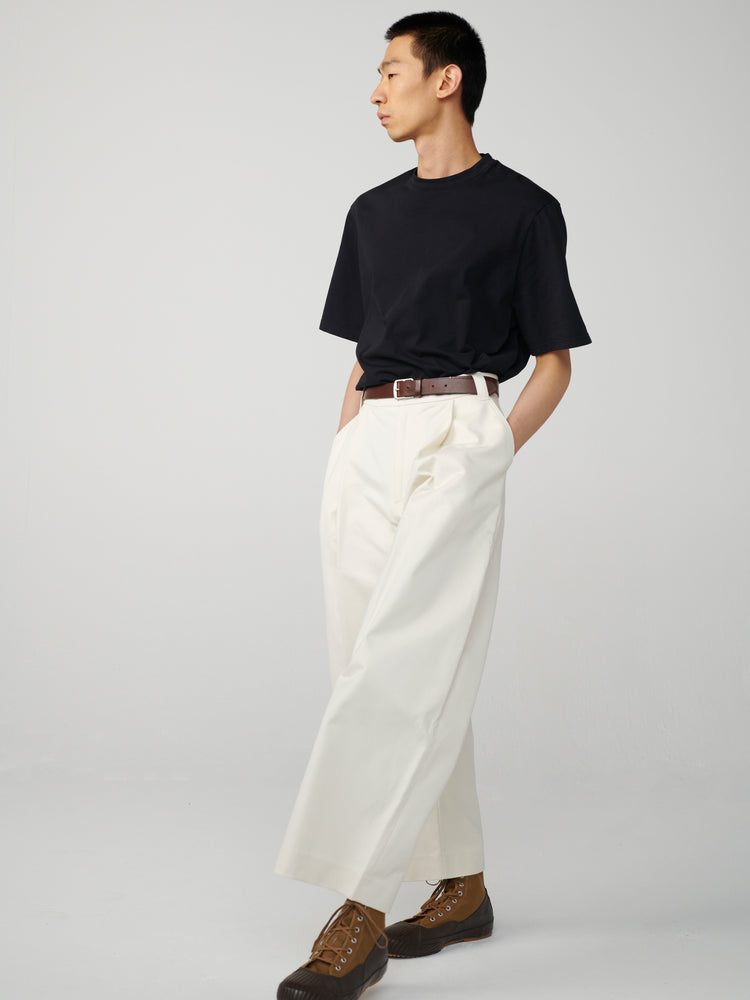 studio nicholson volume pants sorte milk | eclipseseal.com