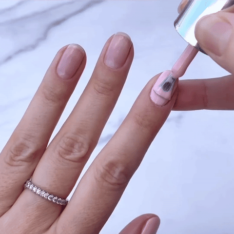 DIY gel nails at home.