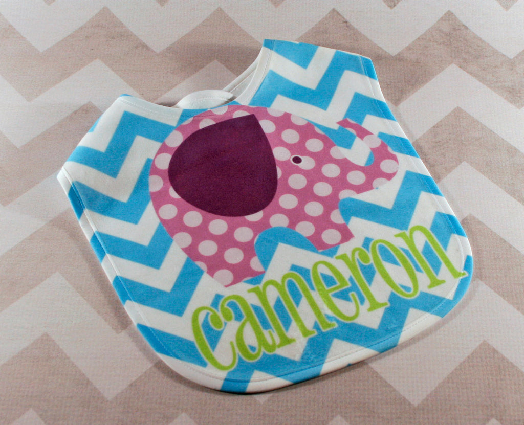 monogrammed baby bibs