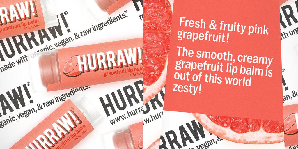 Hurraw! Grapefruit Lip Balm 4.3g - One Fine Secret