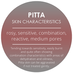 Suitable skin types & characteristics for Aika Pitta range