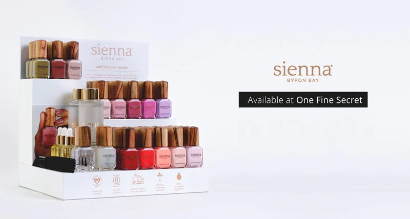 Sienna Byron Bay Nail Polishes Now Available In Store. One Fine Secret Australian Stockist in Melbourne