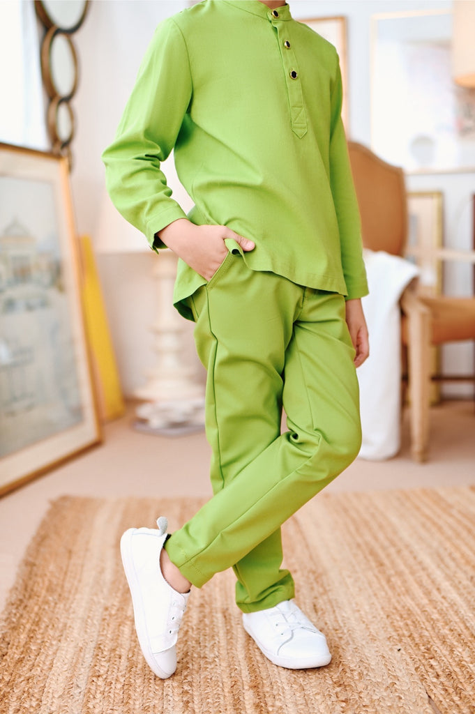 The Narik Baju Melayu Lime Green – Pokoks Com