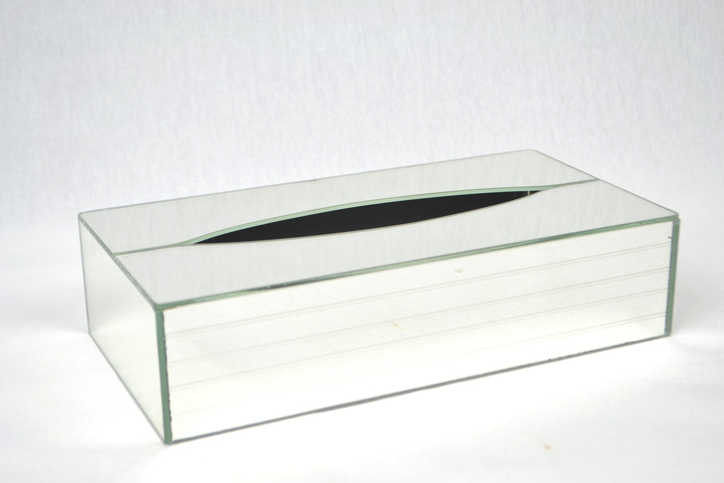 mirrored tissue box