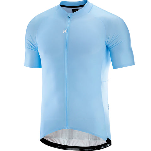 blue cycling jersey mens