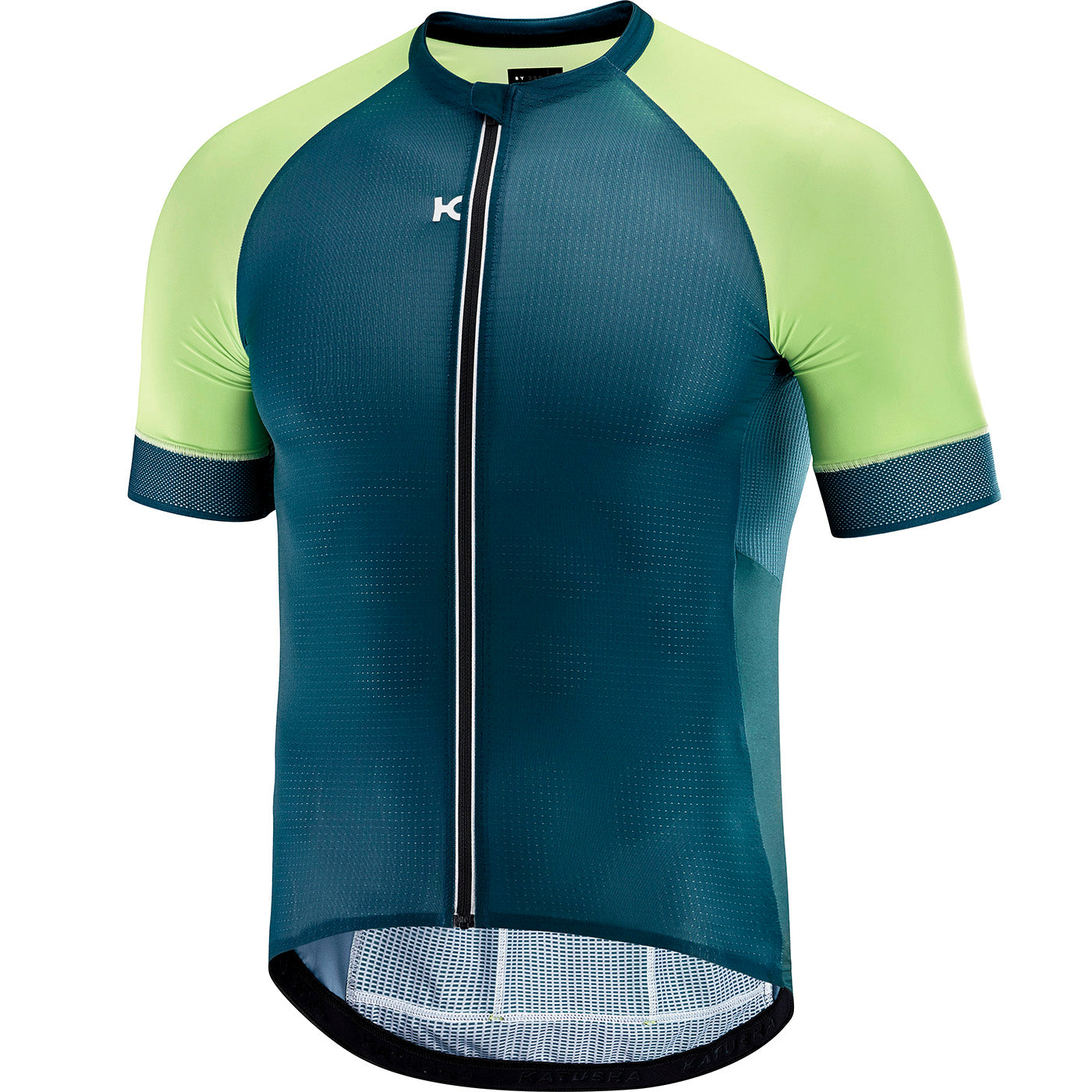 teal cycling jersey