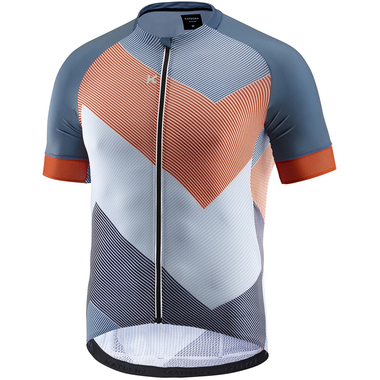 orange short sleeve cycling jersey