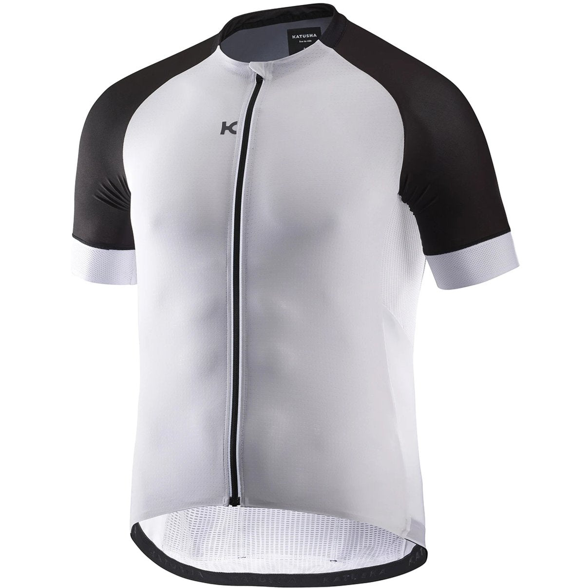 white cycling top