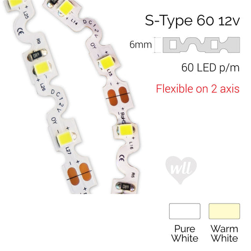 LED Strip, S-Type bends on 2 axis, LED Lighting