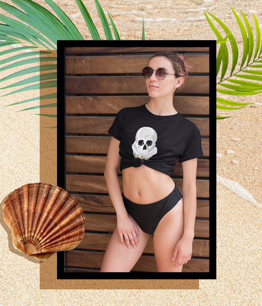 graphic t-shirt beach cover up