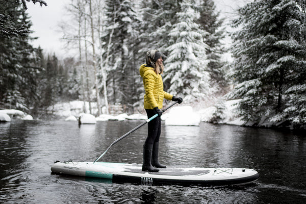 Winter SUP hiver Quebec Canada