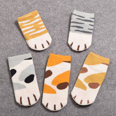Cute Cat Paw Ankle Socks - Just Love Cats