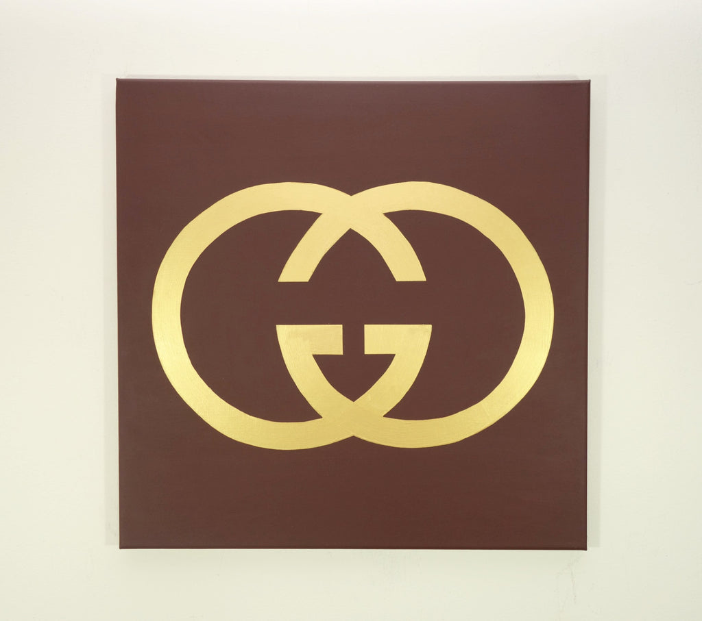 gucci brown logo
