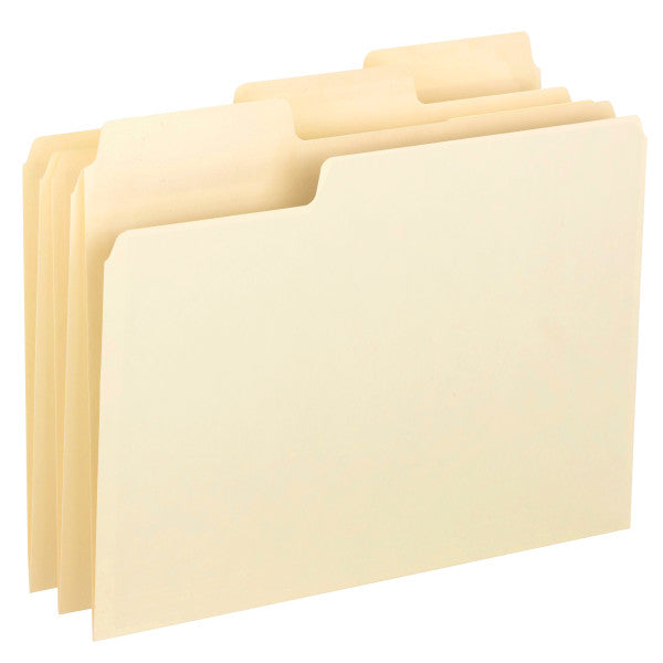 smead erasable supertab file folders straight cut