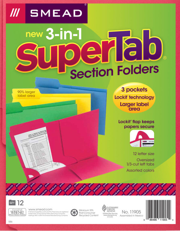 smead supertab folders