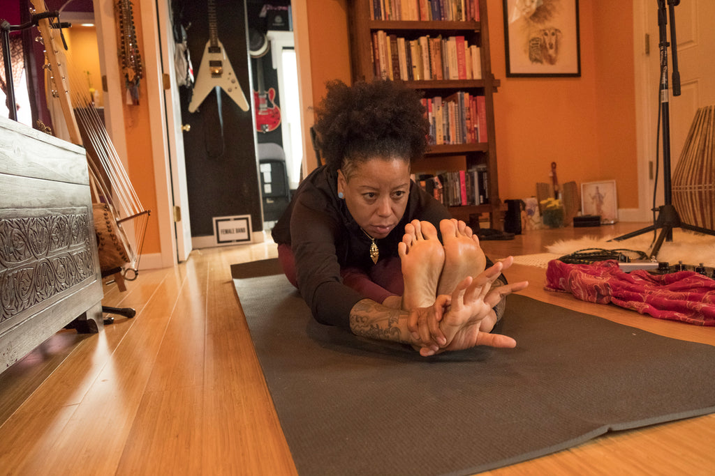 HANAH Hero Bibi McGill exercises at home