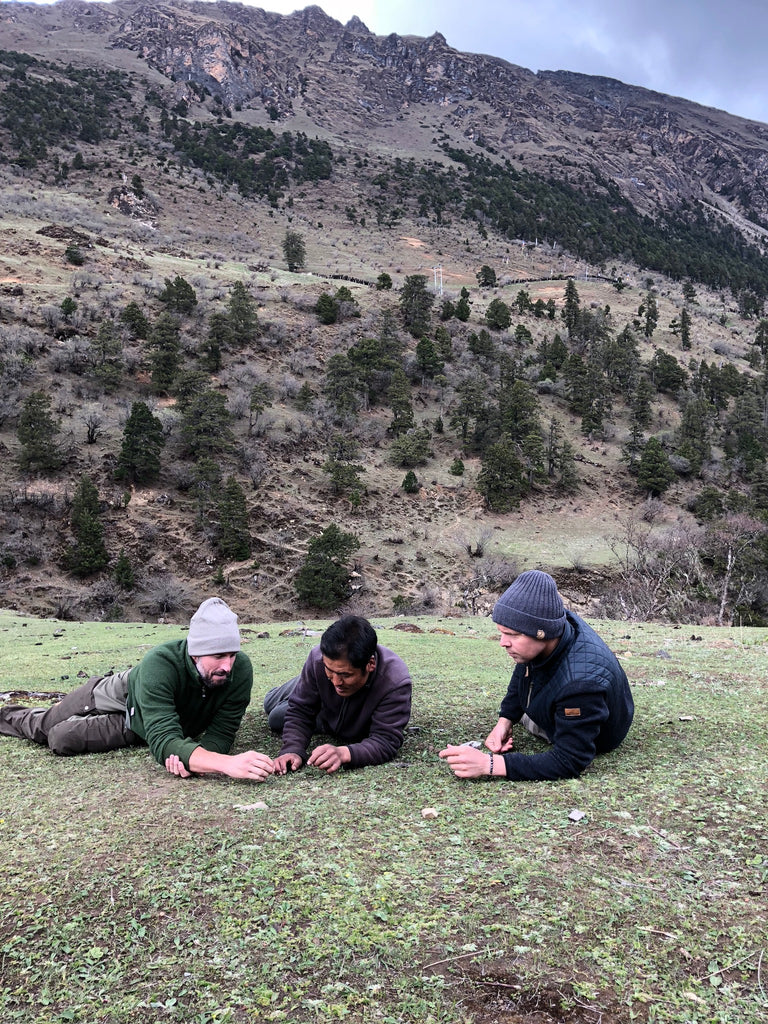 HANAH Cordyceps sinensis hunt in Bhutan wit Travis Rice, Joel Einhorn and a professional Bhutantese hunter