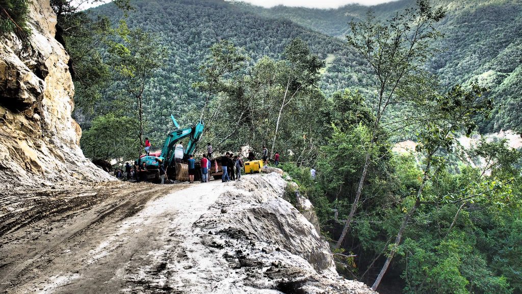 Joel Einhorn with HANAH in Bhutan for the Tour of the Dragon