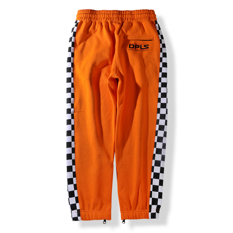 orange jogger shorts