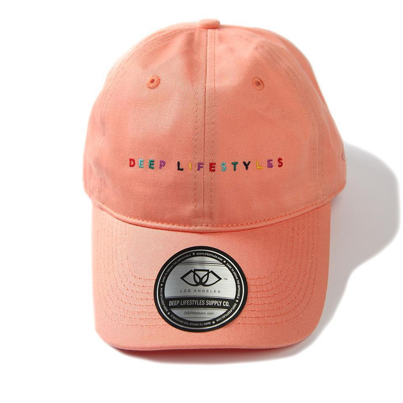 peach polo hat