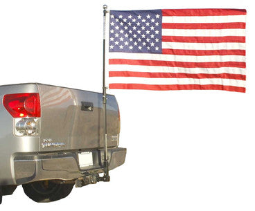 tow hitch flag pole holder