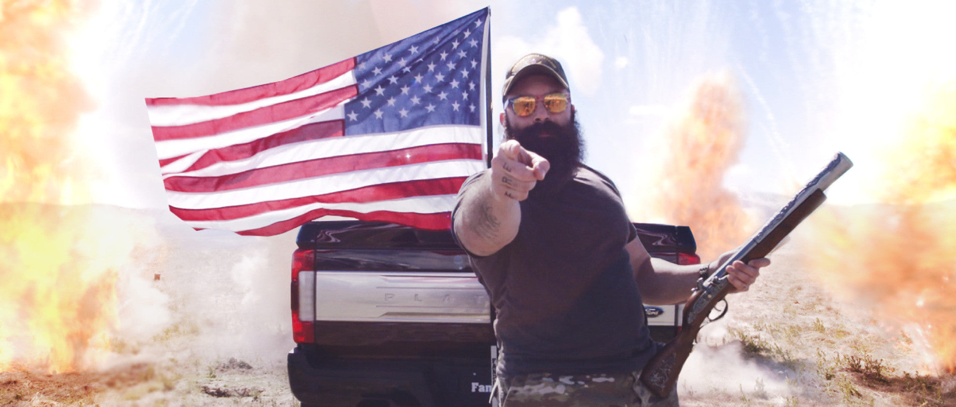 how to put a flag on a truck