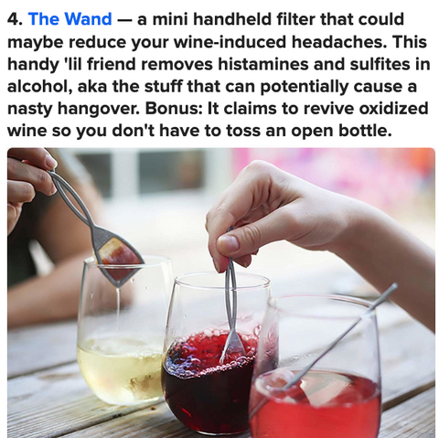 Buzzfeed features PureWine Wand wine filters as a Clever Item that Fits in Your Pocket