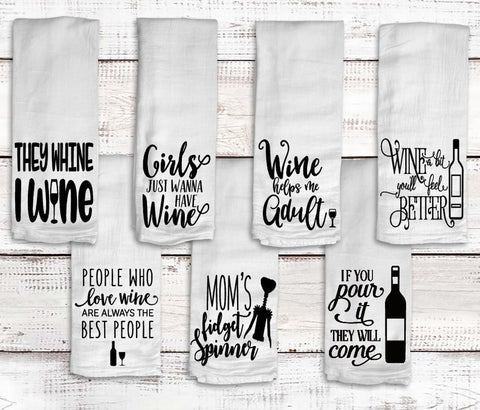 Wine Pun Kitchen Towels
