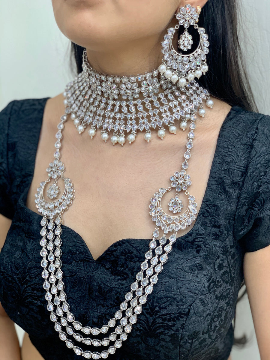 Amita Silver Bridal Set – Nazranaa